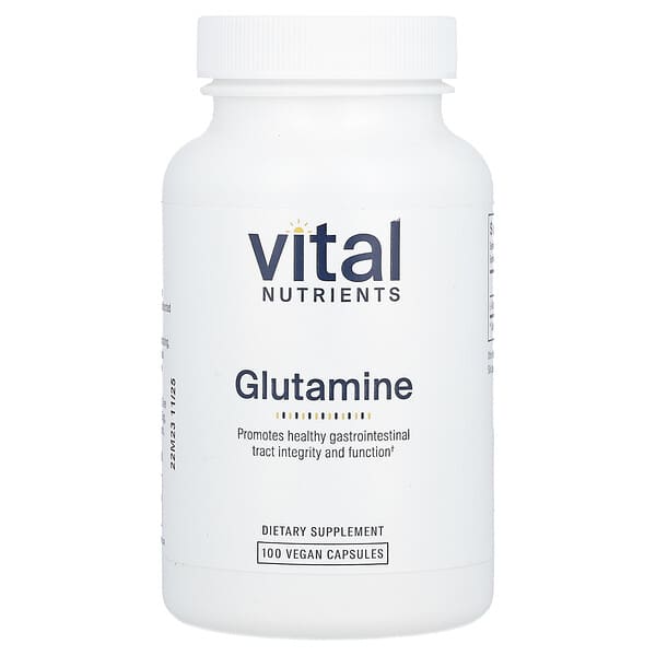 Vital Nutrients, Glutamine, 100 Vegan Capsules (850 mg per Capsule) 2 Vital Nutrients, Glutamine, 100 Vegan Capsules (850 mg per Capsule)