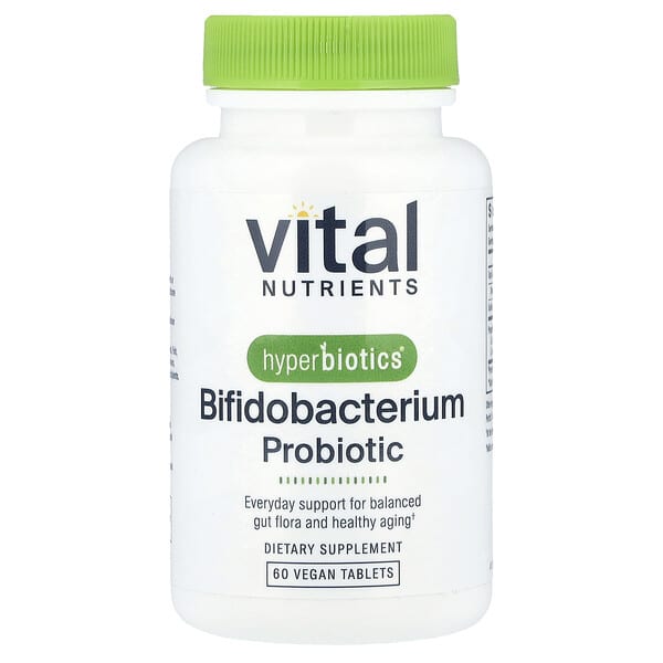 Vital Nutrients, Hyperbiotics®, Bifidobacterium Probiotic, 60 Vegan Tablets