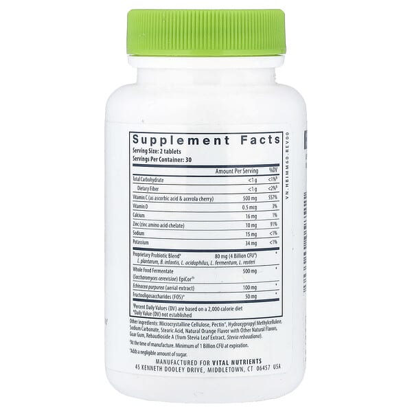 Alternative view of Vital Nutrients, Hyperbiotics®, Leaky Gut Defense Probiotic, 60 Vegan Tablets