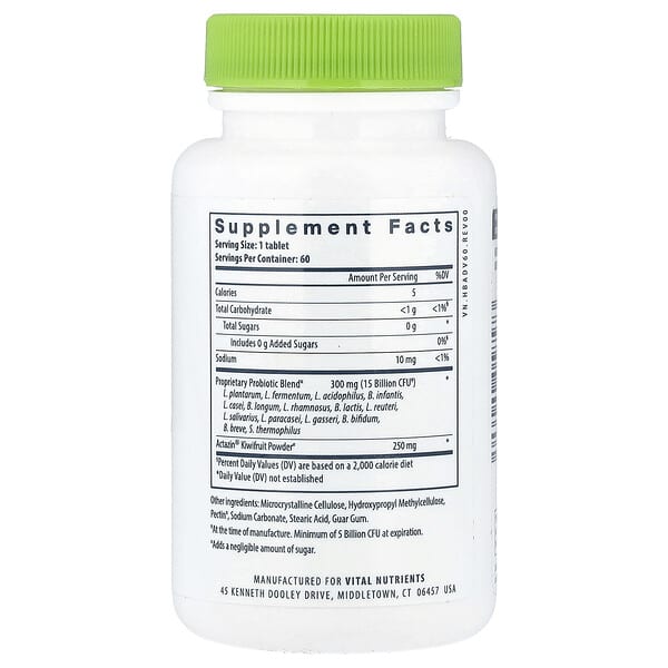 Alternative view of Vital Nutrients, Hyperbiotics®, Pro-15® Advanced Probiotic, 60 Vegan Tablets