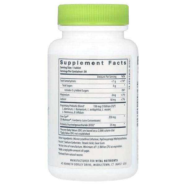 Alternative view of Vital Nutrients, Hyperbiotics®, Pro-Women® Probiotic, 30 Vegan Tablets
