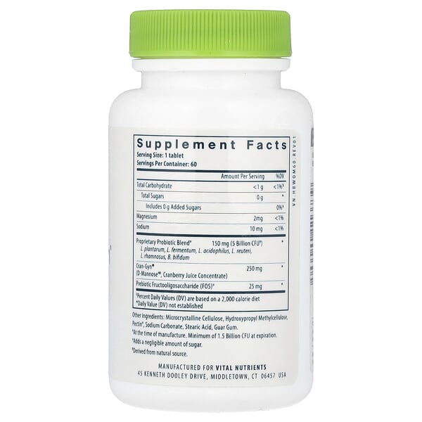 Alternative view of Vital Nutrients, Hyperbiotics®, Pro-Women® Probiotic, 60 Vegan Tablets