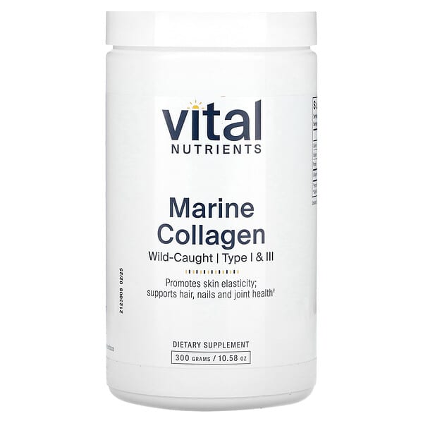 Vital Nutrients, Marine Collagen Wild-Caught, Type I & III, 10.58 oz (300 g)