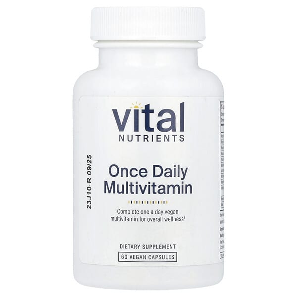 Vital Nutrients, Once Daily Multivitamin, 60 Vegan Capsules