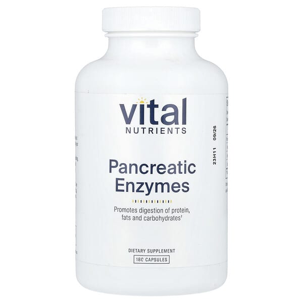Vital Nutrients, Pancreatic Enzymes , 180 Capsules