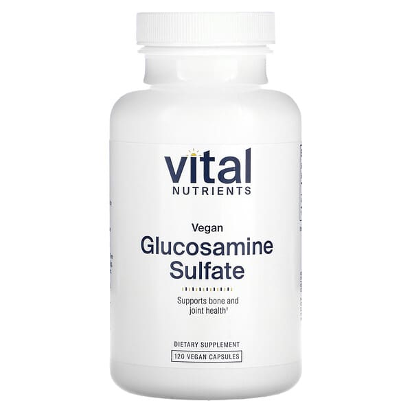 Vital Nutrients, Vegan Glucosamine Sulfate, 120 Vegan Capsules (750 mg per Capsule)