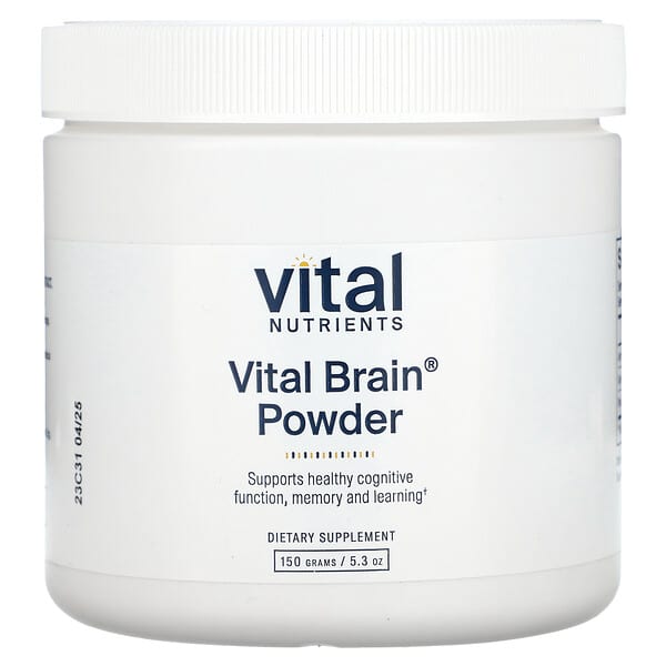 Vital Nutrients, Vital Brain Powder, 5.3 oz (150 g) 5 Vital Nutrients, Vital Brain Powder, 5.3 oz (150 g)