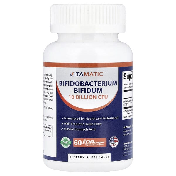 Vitamatic, Bifidobacterium Bifidum,  60 DRcaps® Hypromellose Capsules