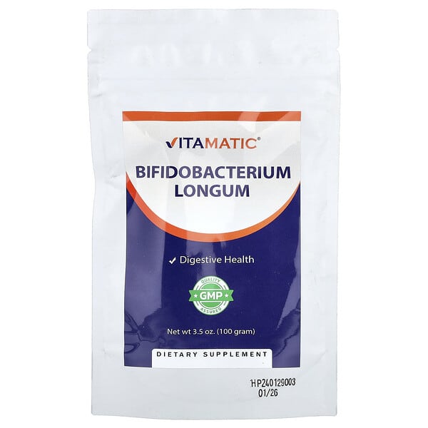 Vitamatic, Bifidobacterium Longum, 3.5 oz (100 g) 4 Vitamatic, Bifidobacterium Longum, 3.5 oz (100 g)