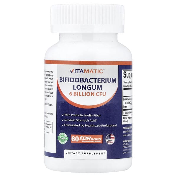Vitamatic, Bifidobacterium Longum, 60 DRcaps®