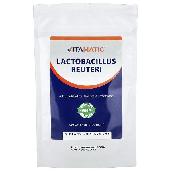 Vitamatic, Lactobacillus Reuteri, 3.5 oz (100 g)