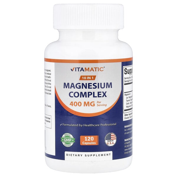 Vitamatic, Magnesium Complex, 120 Capsules