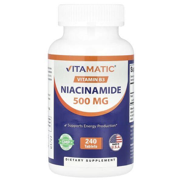 Vitamatic, Niacinamide, 500 mg, 240 Tablets 3 Vitamatic, Niacinamide, 500 mg, 240 Tablets