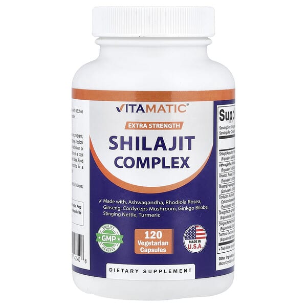 Vitamatic, Shilajit Complex, 120 Vegetarian Capsules