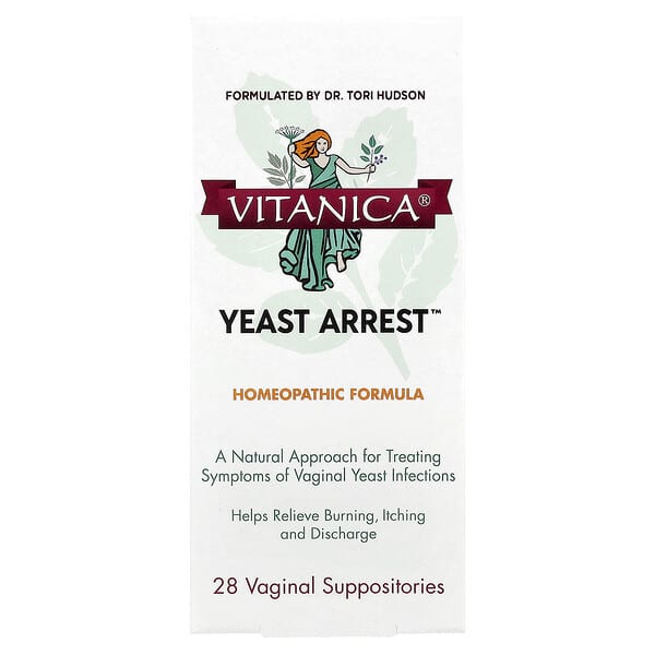 Vitanica, Yeast Arrest™, 28 Vaginal Suppositories