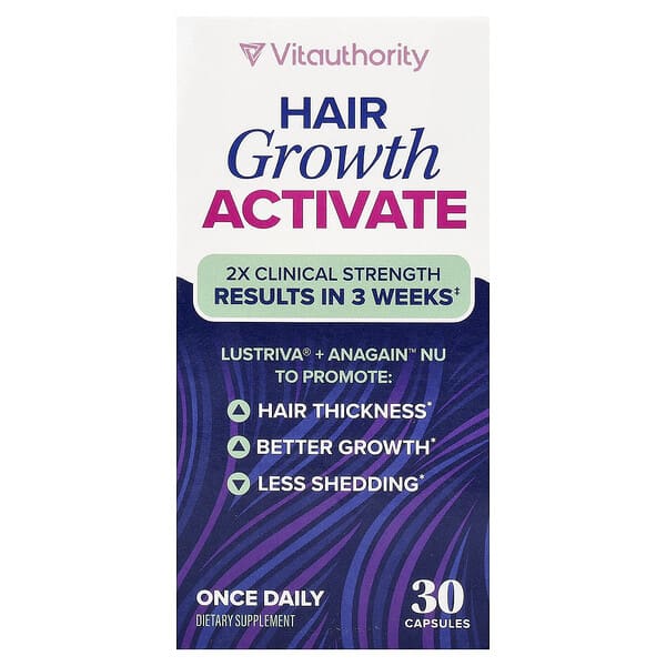 Vitauthority, Hair Growth Activate, 30 Capsules