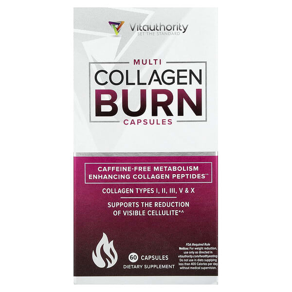 Vitauthority, Multi Collagen Burn, 60 Capsules