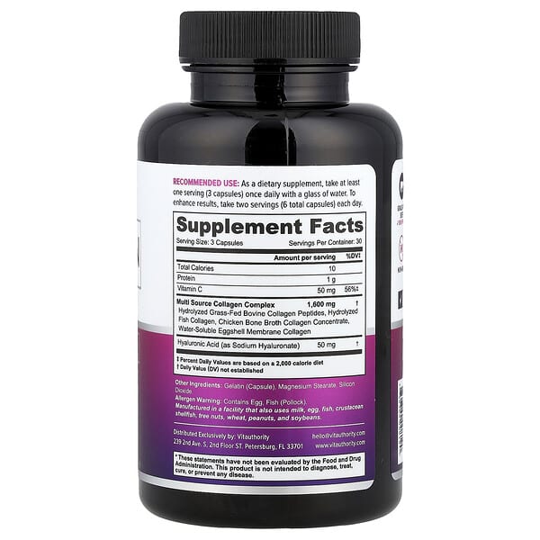 Alternative view of Vitauthority, Multi Collagen Capsules+, 90 Capsules