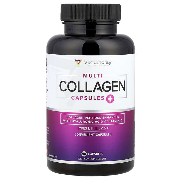 Vitauthority, Multi Collagen Capsules+, 90 Capsules