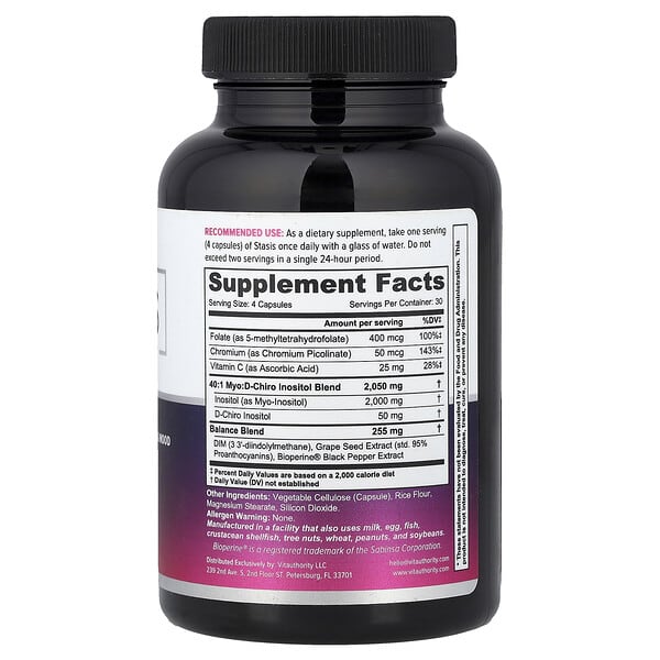 Alternative view of Vitauthority, Stasis, Hormone Support For Women, 120 Capsules