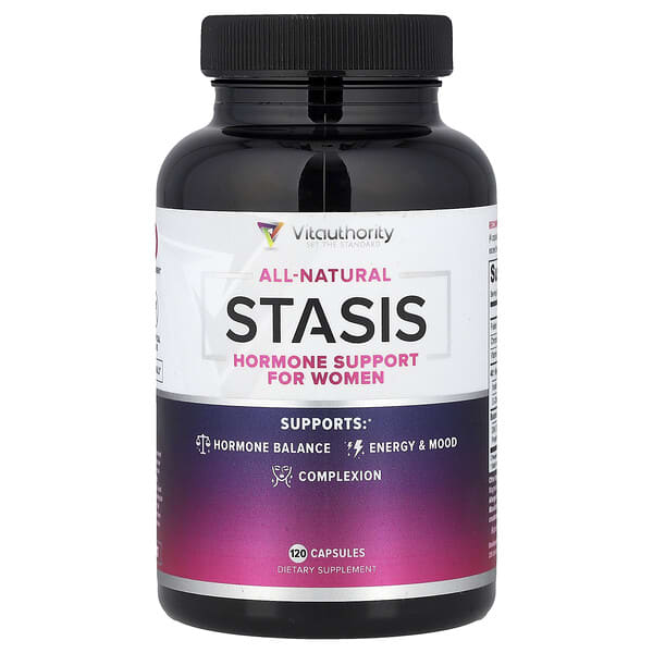 Vitauthority, Stasis, Hormone Support For Women, 120 Capsules