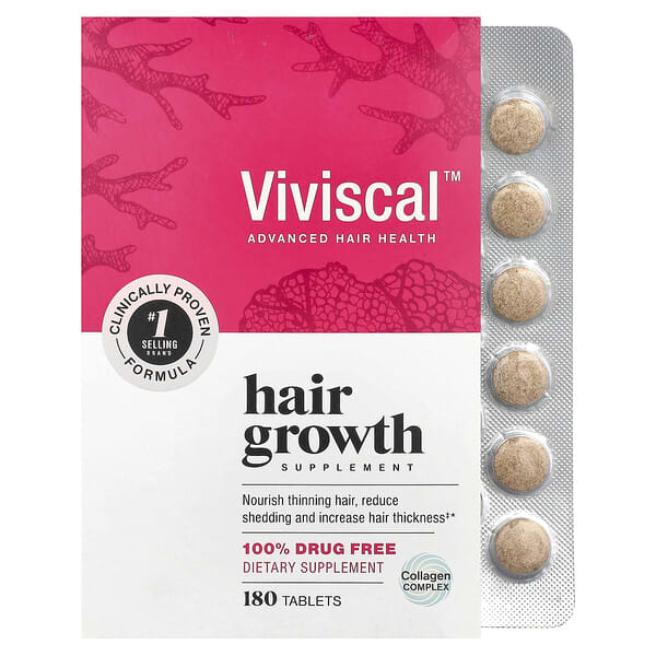 Viviscal, Hair Growth Supplement, 180 Tablets