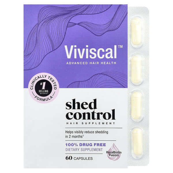 Viviscal, Shed Control, Hair Supplement, 60 Capsules