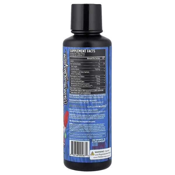 Alternative view of VMI Sports, L-Carnitine 1500 Heat, Patriot Pop, 16 fl oz (473 ml)