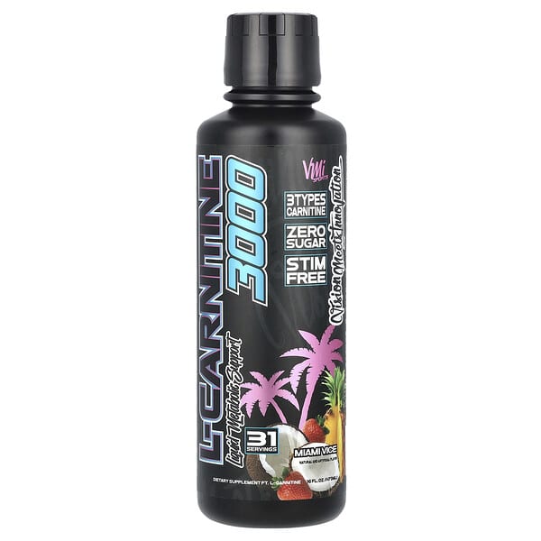 VMI Sports, L-Carnitine 3000, Miami Vice, 16 fl oz (473 ml) 3 VMI Sports, L-Carnitine 3000, Miami Vice, 16 fl oz (473 ml)