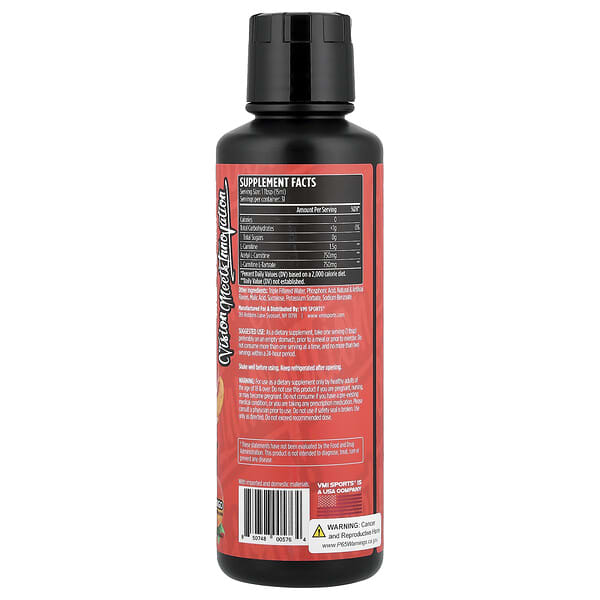 Alternative view of VMI Sports, L-Carnitine 3000, Peach Mango, 16 fl oz (473 ml)