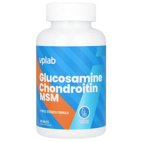 VPLab, Glucosamine Chondroitin MSM, 180 Tablets