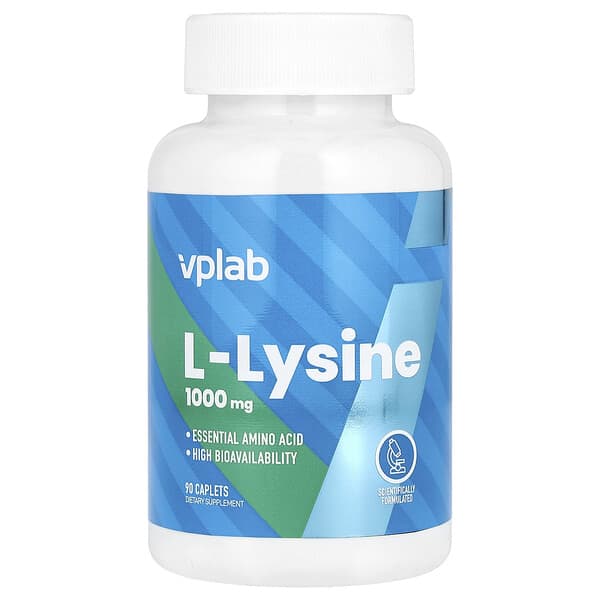 VPLab, L-Lysine, 1,000 mg, 90 Caplets