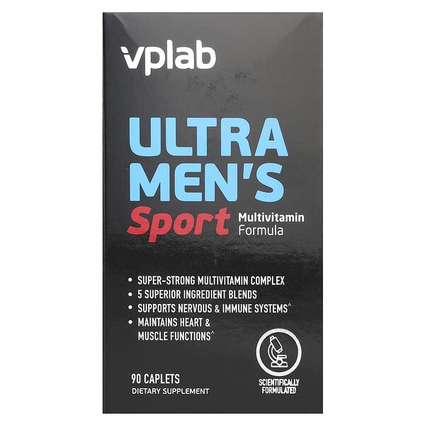 VPLab, Ultra Men’s Sport Multivitamin Formula, 90 Caplets