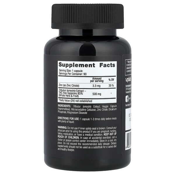 Alternative view of VPLab, Ultra Men's Sport, Tribulus Terrestris, 90 Capsules