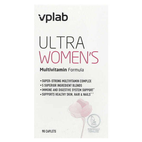 VPLab, Ultra Women’s Multivitamin Formula, 90 Caplets