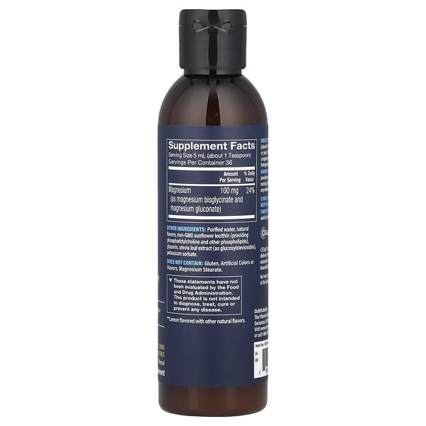 Alternative view of Vthrive, Liquid Liposomal Magnesium, Lemon, 100 mg , 6 fl oz (180 ml)