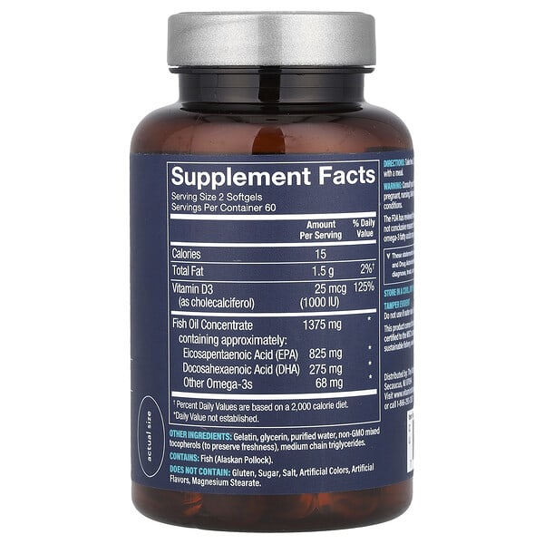 Alternative view of Vthrive, Wild Alaskan Fish Oil Mini , 120 Softgels