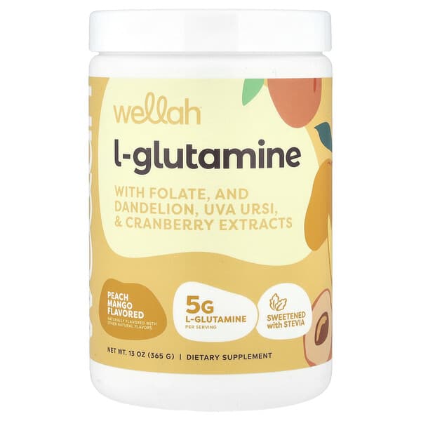 Wellah, L-Glutamine, Peach Mango, 13 oz (365 g)