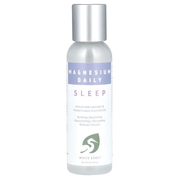 White Egret, Magnesium Daily, Sleep, 2 fl oz ( 59 ml)