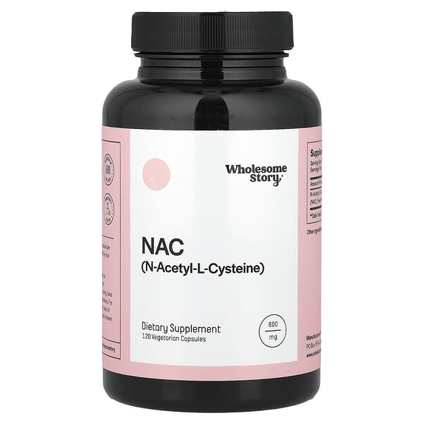 Wholesome Story, NAC, 120 Vegetarian Capsules (600 mg per Capsule)