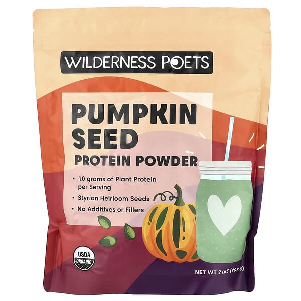 Wilderness Poets, Organic Pumpkin Seed Protein Powder, 2 lbs (907 g)