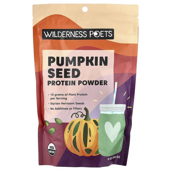 Wilderness Poets, Organic Pumpkin Seed Protein Powder, 8 oz (226 g)