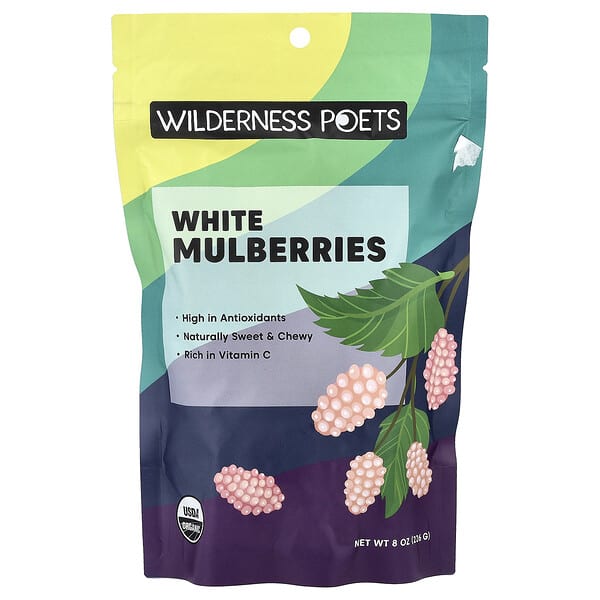 Wilderness Poets, White Mulberries, 8 oz (226 g)