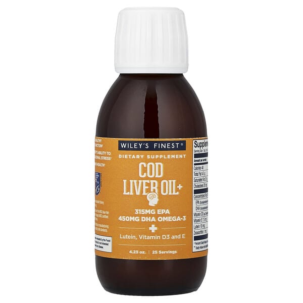Wiley's Finest, Cod Liver Oil+, 4.23 fl oz (125 ml)