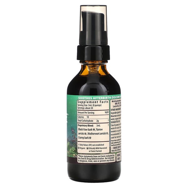 Alternative view of WishGarden Herbs, Afterease, After Birth Contractions, 2 fl oz (59 ml)