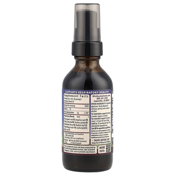 Alternative view of WishGarden Herbs, Deep Lung™ & Bronchial Support, 2 fl oz (59 ml)