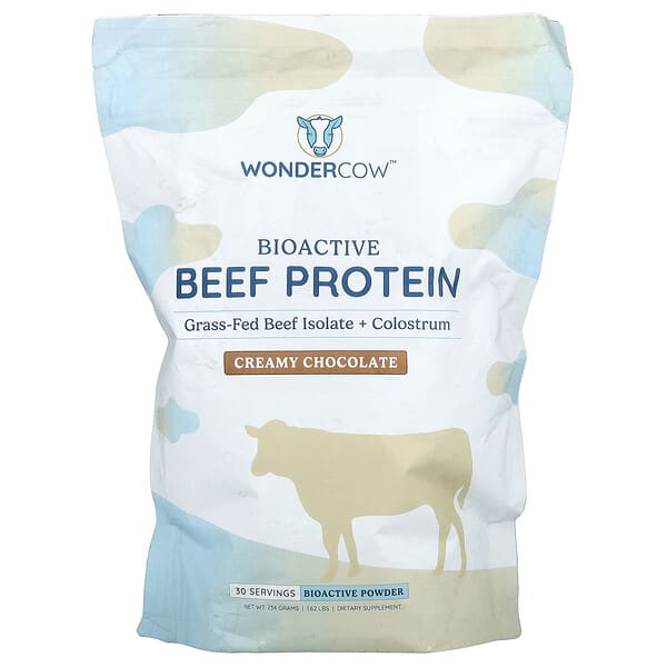 Wondercow, Bioactive Beef Protein, Creamy Chocolate, 1.62 lbs (734 g)