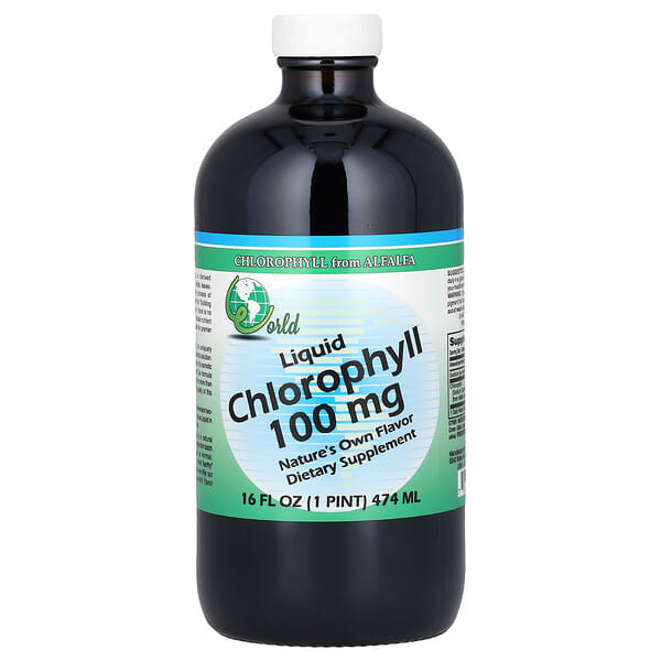 World Organic, Liquid Chlorophyll, 16 fl oz (474 ml)