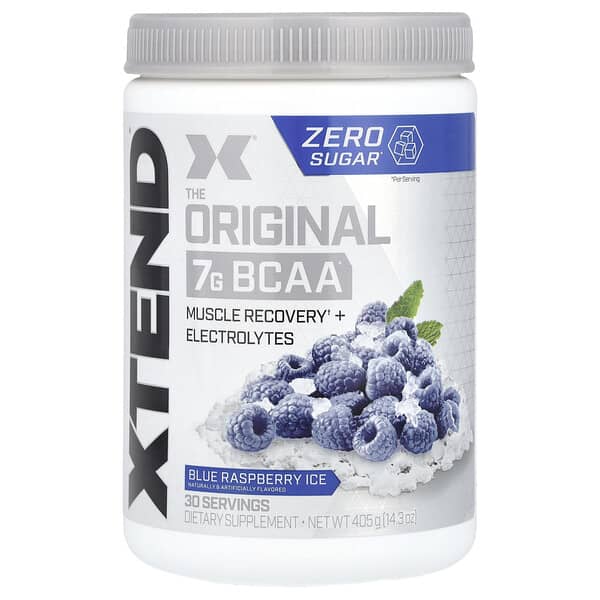 XTEND, 7G BCAA, Blue Raspberry Ice, 14.3 oz (405 g)