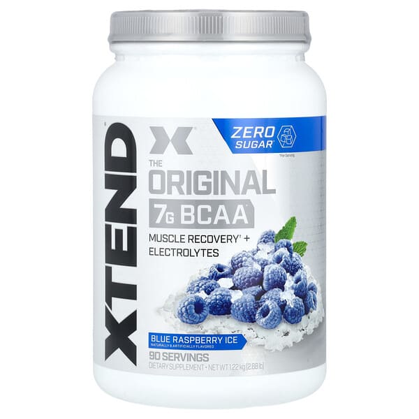 XTEND, 7G BCAA, Blue Raspberry Ice, 2.68 lb (1.22 kg)